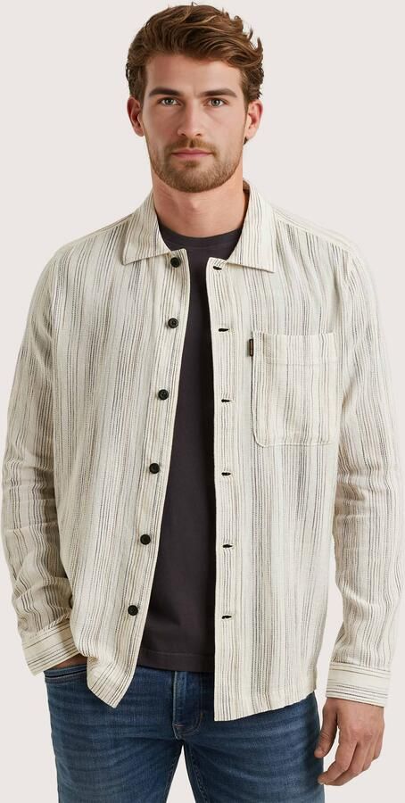 PME LEGEND Shirt jacket met streeppatroon