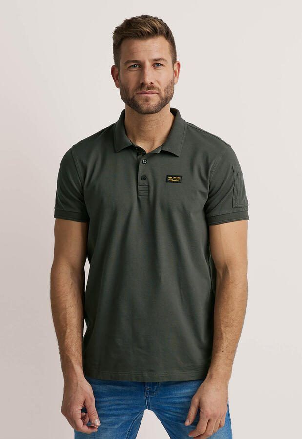 PME Legend slim fit poloshirt met labelstitching model 'TRACKWAY' - Foto 6