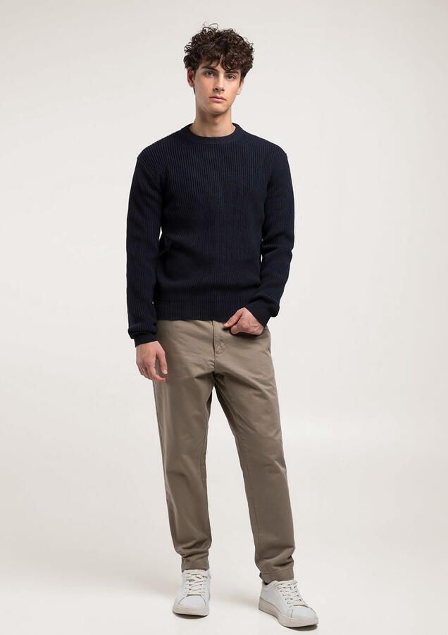Replay Rib-Knit Cotton Pullover