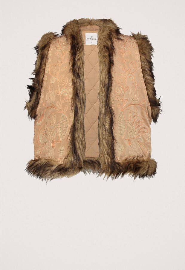 Summum Embroidered Velours Gilet