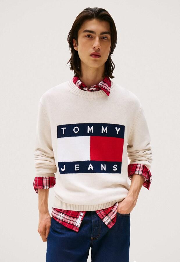 Tommy Jeans Melange Flag Trui