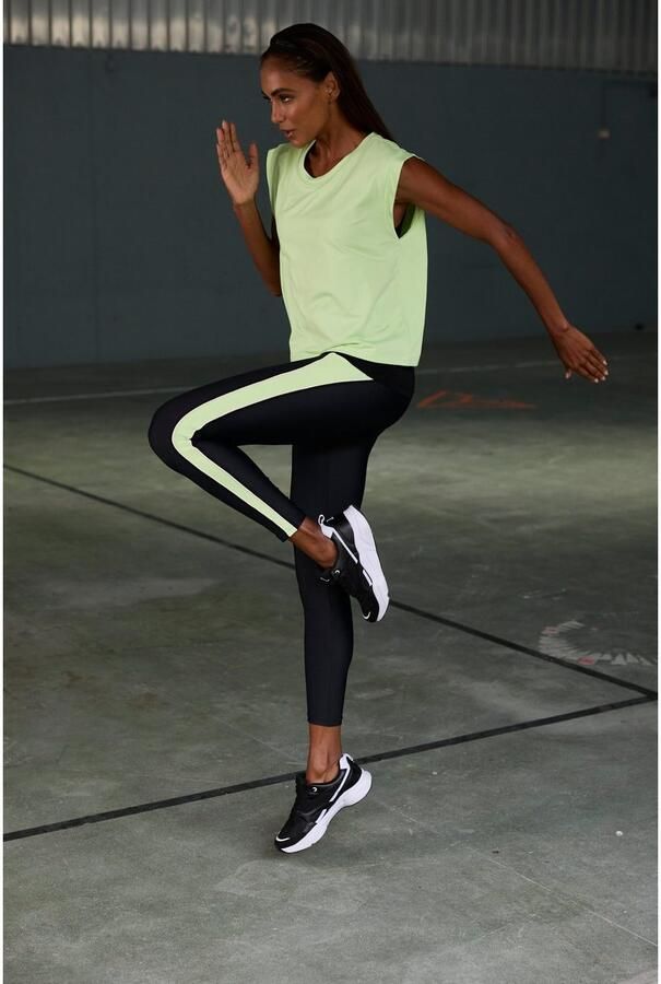 Active by Lascana Legging -Sportbroek met contrasterende zijstreep