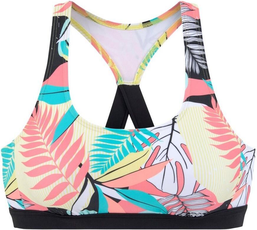 Active by Lascana Highwaist-bikinibroekje Layne met contrastkleurige band