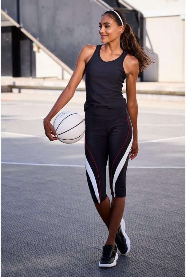 Active by Lascana Capribroek met contrastinzet opzij - Foto 2