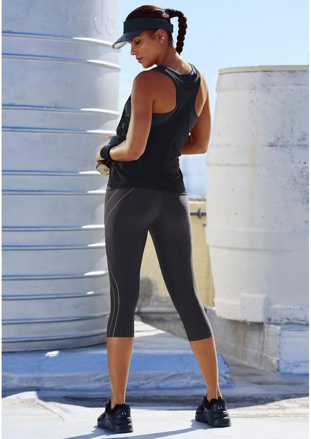 Active by Lascana Caprilegging met glinsterende print sportleggings