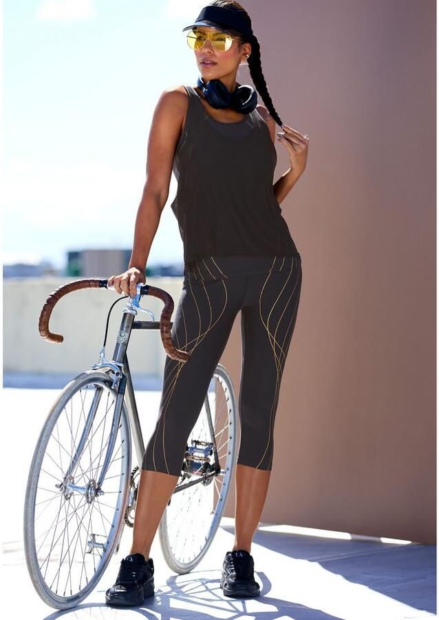 Active by Lascana Caprilegging met glinsterende print sportleggings - Foto 2