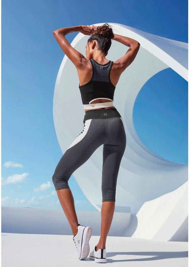 Active by Lascana Caprilegging Sportbroek in colourblocking ontwerp
