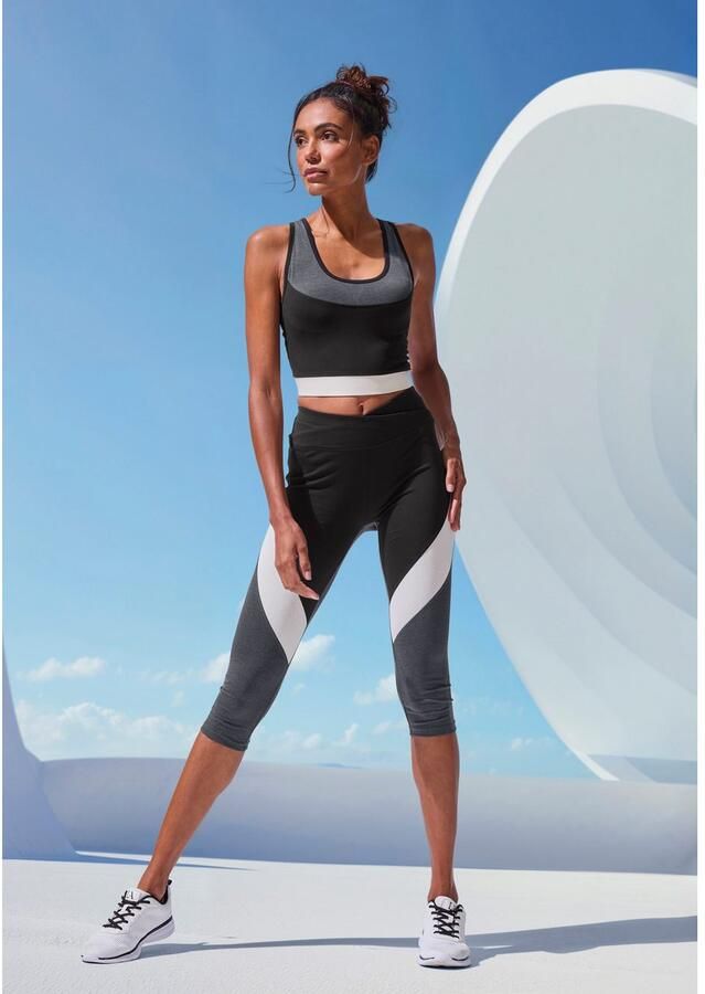 Active by Lascana Caprilegging Sportbroek in colourblocking ontwerp - Foto 2