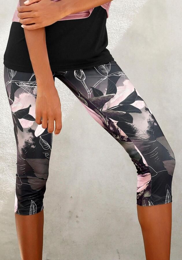 Active by Lascana Caprilegging Tropical met abstracte bloemenprint loungewear - Foto 7