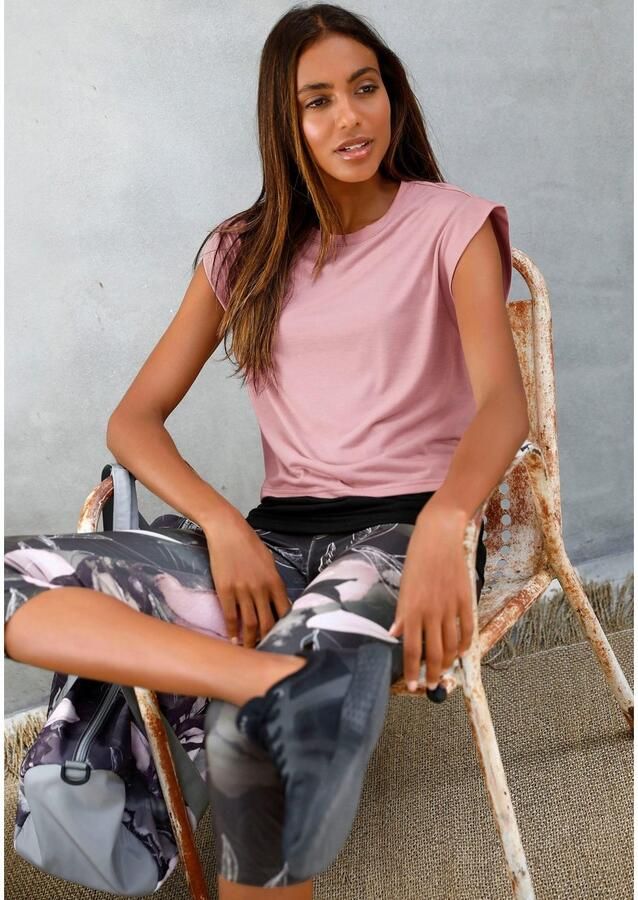 Active by Lascana Caprilegging Tropical met abstracte bloemenprint loungewear