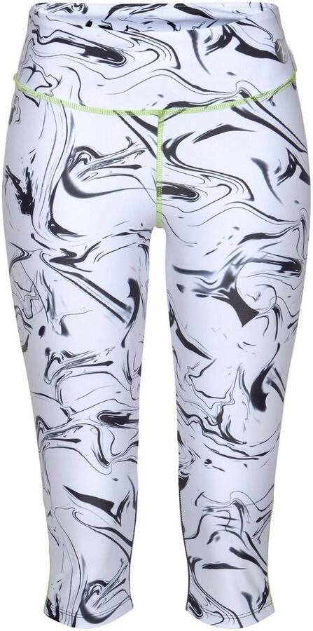 Active by Lascana Caprilegging White Marble Sportbroek met mesh-inzetstukken - Foto 6