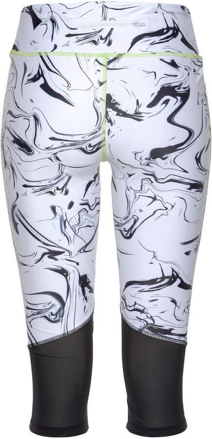 Active by Lascana Caprilegging White Marble Sportbroek met mesh-inzetstukken - Foto 5