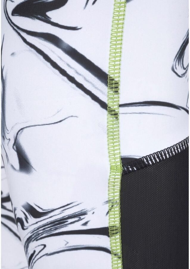 Active by Lascana Caprilegging White Marble Sportbroek met mesh-inzetstukken - Foto 2