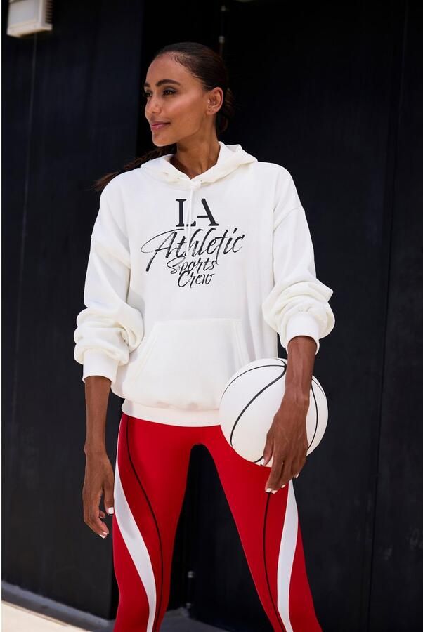 Active by Lascana Capuchontrui met sportieve tekst - Foto 5