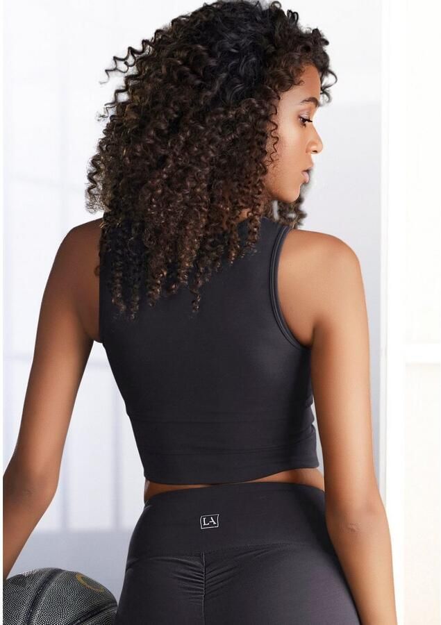 Active by Lascana Crop-top Mesh-inzetten - Foto 5