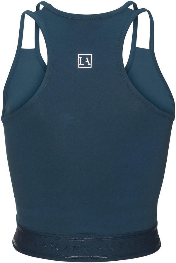 Active by Lascana Crop-top Sporttop met bloemmotief en racerback - Foto 7