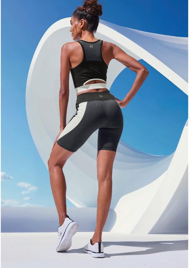 Active by Lascana Fietsbroekje Sportbroek in colourblocking ontwerp