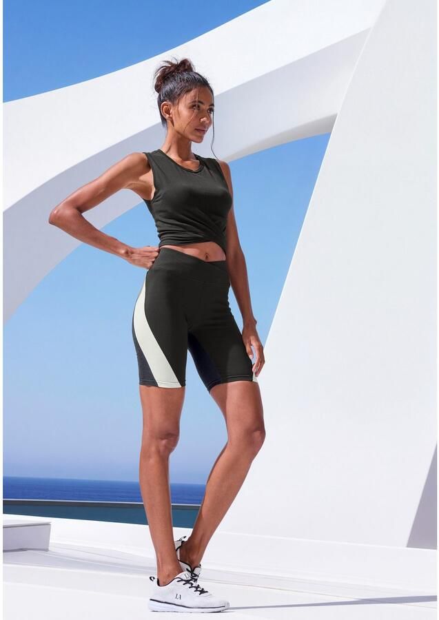 Active by Lascana Fietsbroekje Sportbroek in colourblocking ontwerp - Foto 4