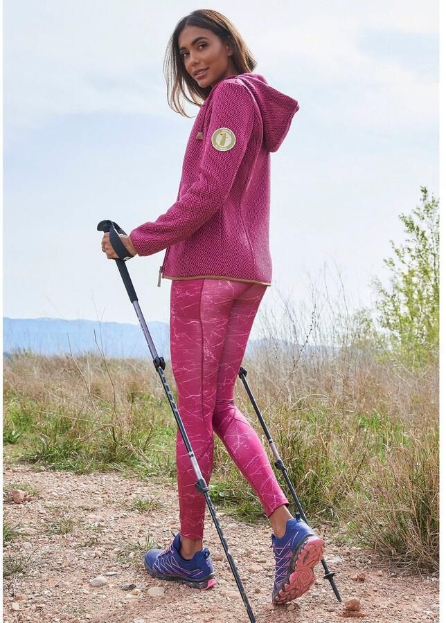 Active by Lascana Fleecejack Trekking jas met capuchon - Foto 3