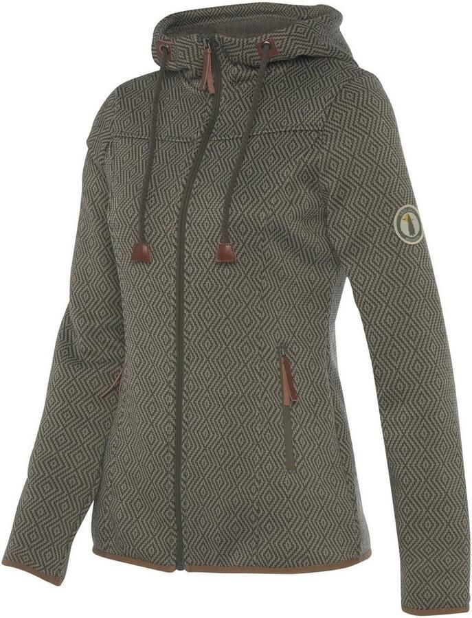 Active by Lascana Fleecejack Trekking jas met capuchon