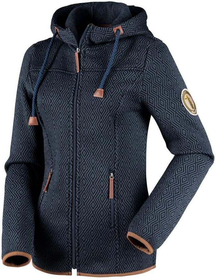 Active by Lascana Fleecejack Trekking jas met capuchon