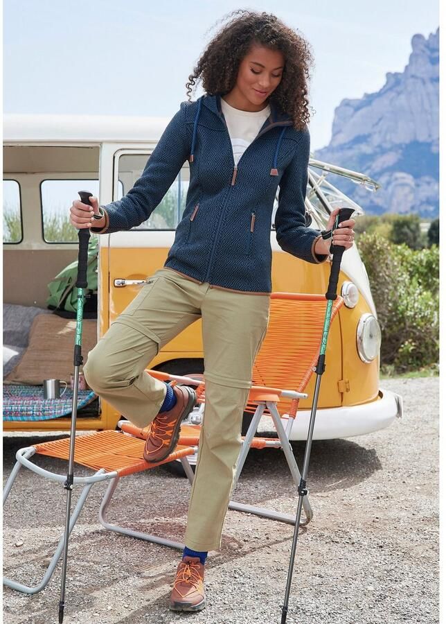 Active by Lascana Fleecejack Trekking jas met capuchon - Foto 3