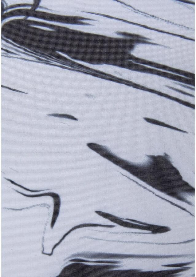 Active by Lascana Functioneel shirt Black Marble Sporttop met racerback en mesh