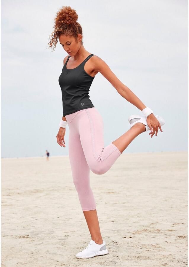 Active by Lascana Functioneel shirt met beschreven bandjes en meshinzet - Foto 2