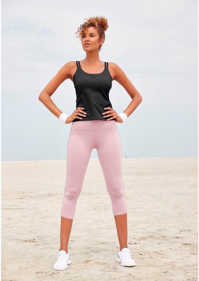 Active by Lascana Functioneel shirt met beschreven bandjes en meshinzet - Foto 5