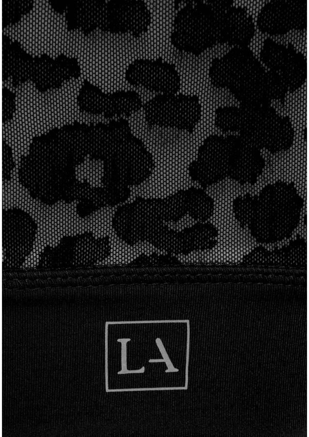 Active by Lascana Functioneel shirt met een meshinzet en luipaardmotief - Foto 5