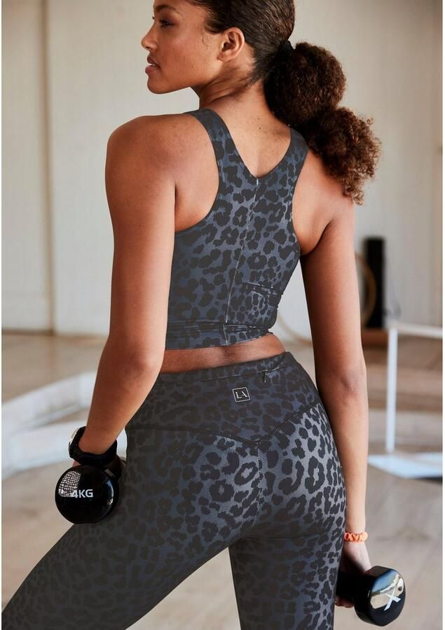 Active by Lascana Functioneel shirt met luipaardmotief en brede schouderbandjes - Foto 7