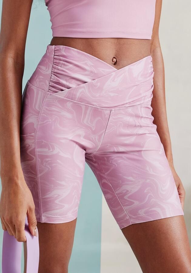 Active by Lascana Functionele broek -Sportbroek met allover print en kleine ritszak - Foto 7