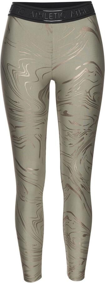 Active by Lascana Functionele legging Sportleggings met glanzende print en 3D-tekst - Foto 6