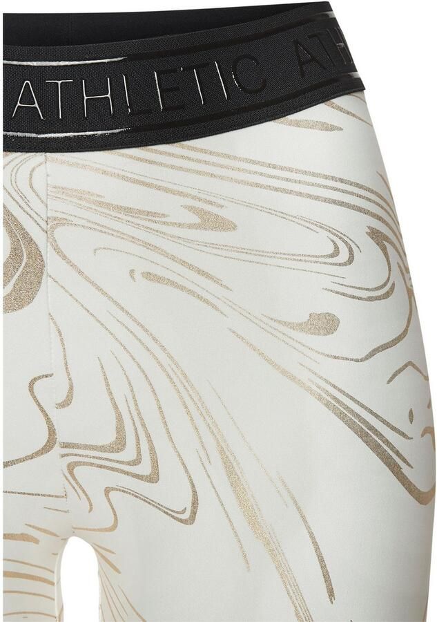 Active by Lascana Functionele legging Sportleggings met glanzende print en 3D-tekst - Foto 3