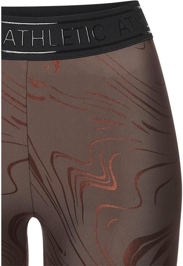 Active by Lascana Functionele legging Sportleggings met glanzende print en 3D-tekst - Foto 5