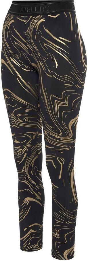 Active by Lascana Functionele legging Sportleggings met glanzende print en 3D-tekst - Foto 5