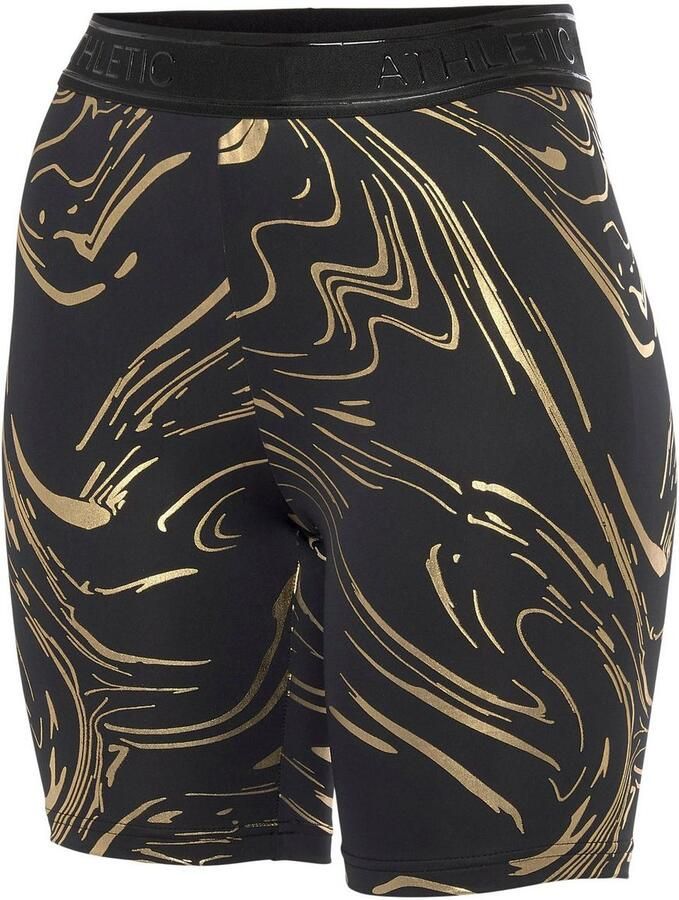 Active by Lascana Functionele short FIETSBROEKJE met glanzende 3d-opdruk in de taille - Foto 2