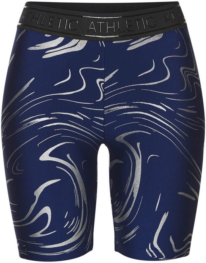 Active by Lascana Functionele short FIETSBROEKJE met glanzende 3d-opdruk in de taille - Foto 6