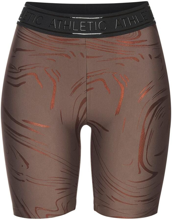 Active by Lascana Functionele short FIETSBROEKJE met glanzende 3d-opdruk in de taille - Foto 7