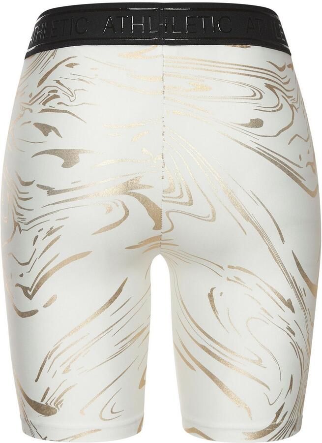 Active by Lascana Functionele short FIETSBROEKJE met glanzende 3d-opdruk in de taille - Foto 2