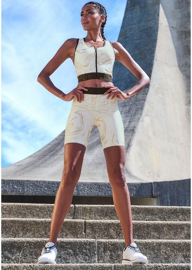 Active by Lascana Functionele short FIETSBROEKJE met glanzende 3d-opdruk in de taille - Foto 4