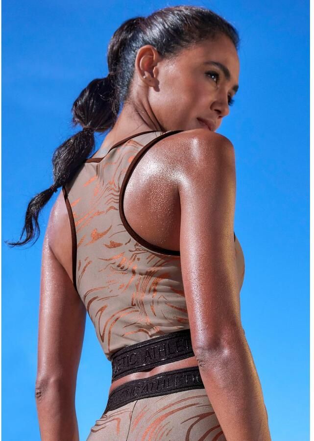 Active by Lascana Functionele top Glanzende 3D-tekst op de tailleband - Foto 2