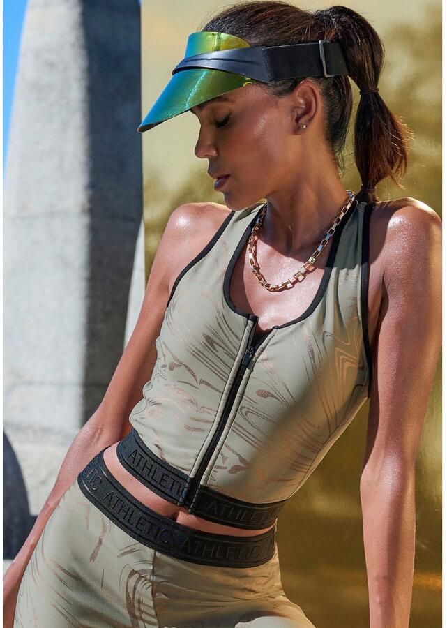 Active by Lascana Functionele top Glanzende 3D-tekst op de tailleband - Foto 2