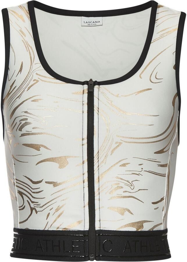 Active by Lascana Functionele top Glanzende 3D-tekst op de tailleband - Foto 6