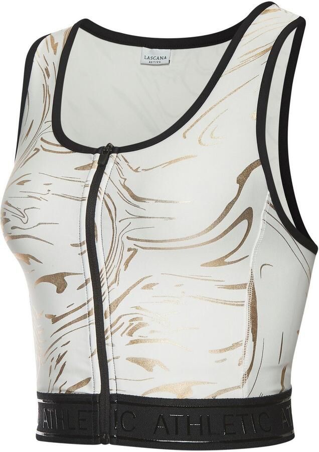 Active by Lascana Functionele top Glanzende 3D-tekst op de tailleband - Foto 3