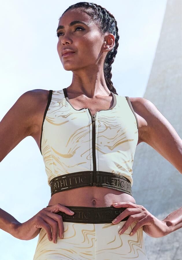 Active by Lascana Functionele top Glanzende 3D-tekst op de tailleband - Foto 4