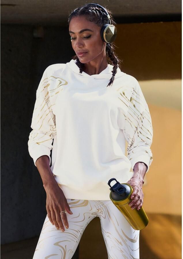 Active by Lascana Hoodie met glanzende print - Foto 6