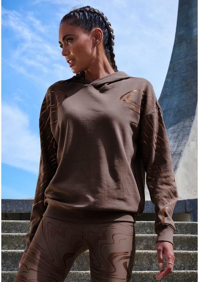 Active by Lascana Hoodie met glanzende print - Foto 6