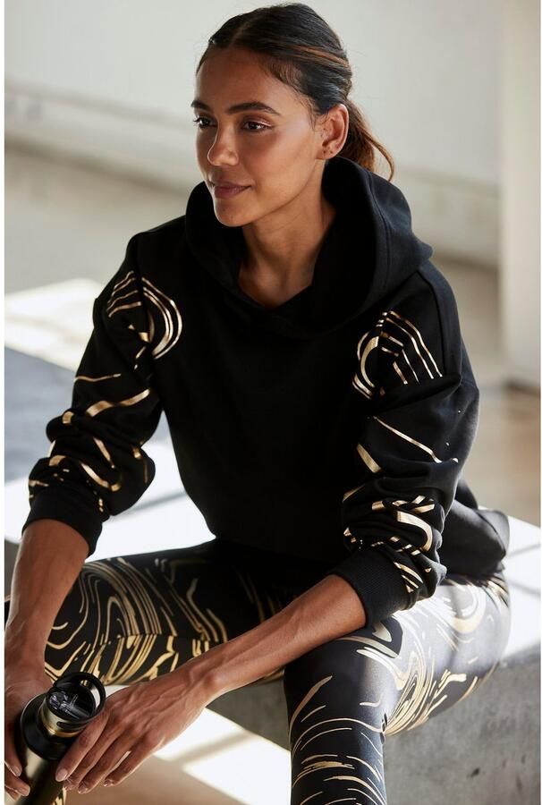 Active by Lascana Hoodie met glanzende print - Foto 6