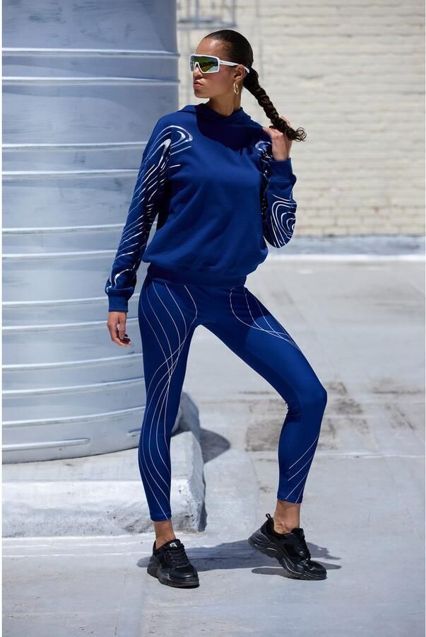 Active by Lascana Hoodie met glanzende print - Foto 7